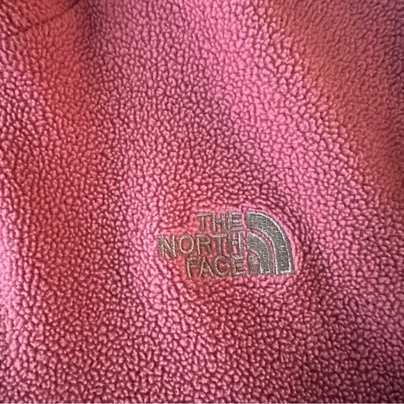 The North Face Girls XL Pink Quarter Zip Fleece Pullover Sweater - Picture 2 of 7